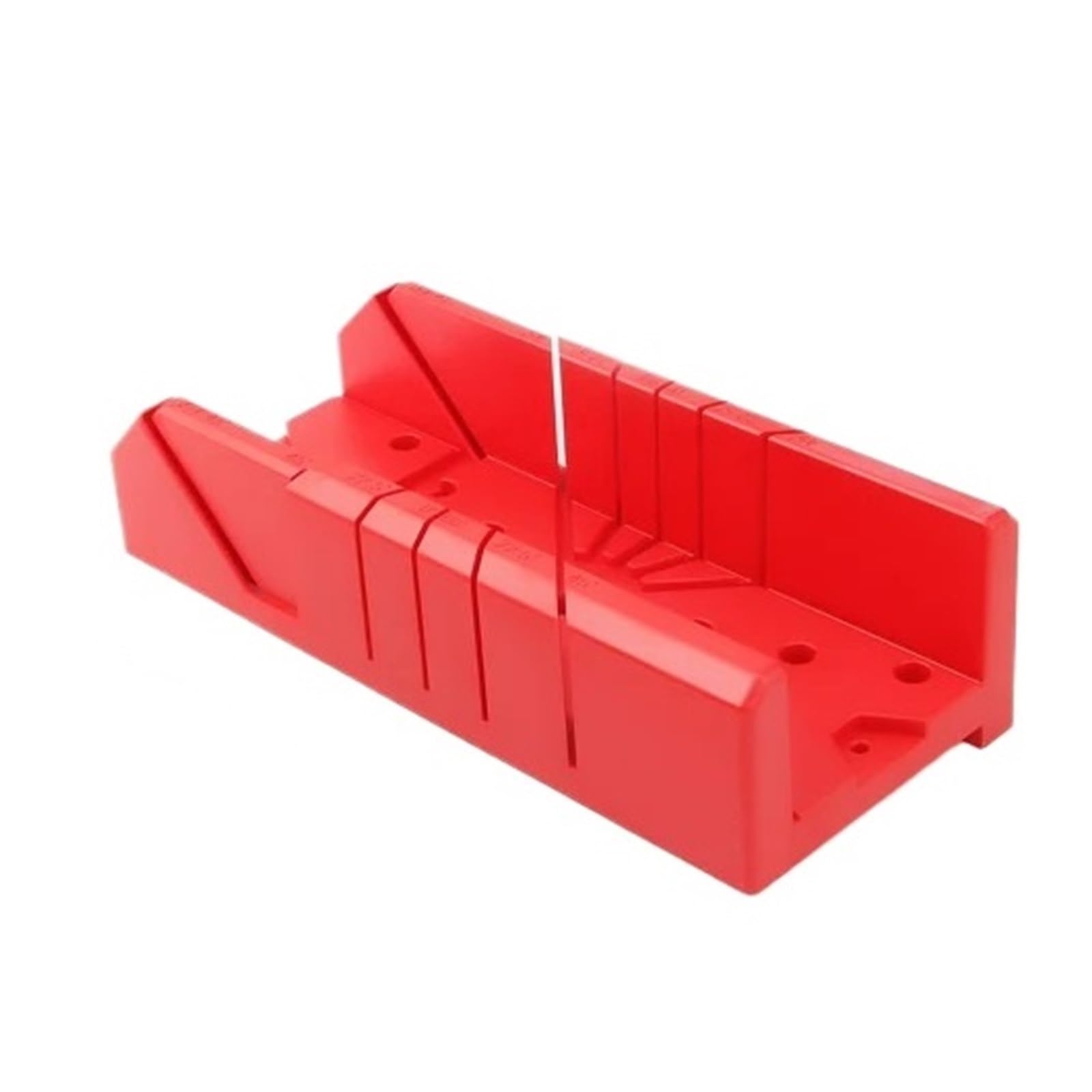 Ydyaenio Red Mitre Block 1Pcs 12" Plastic Heavy Duty Mitre Box Woodworking Clamping Cuts Miter Slots For Woodworker Woodcarver Carpenter For Woodworking, Crafting And Carpentry(Red)