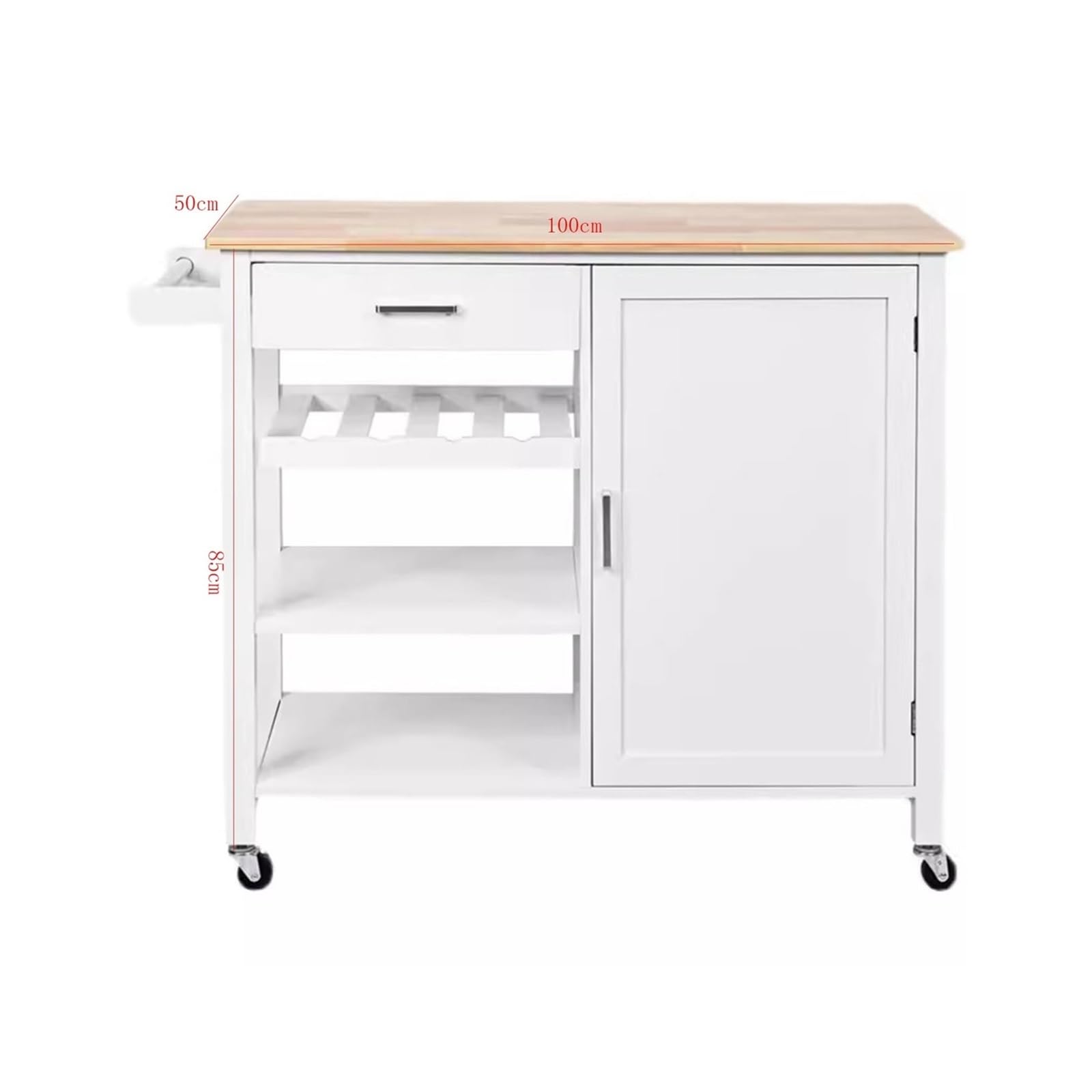Comptoir île mobile de cuisine Table d'îlot de cuisine mobile, Table à découper multifonctionnelle, comptoir de Bar, armoire à manger ouverte for la maison Table d'opération pour la cuisine