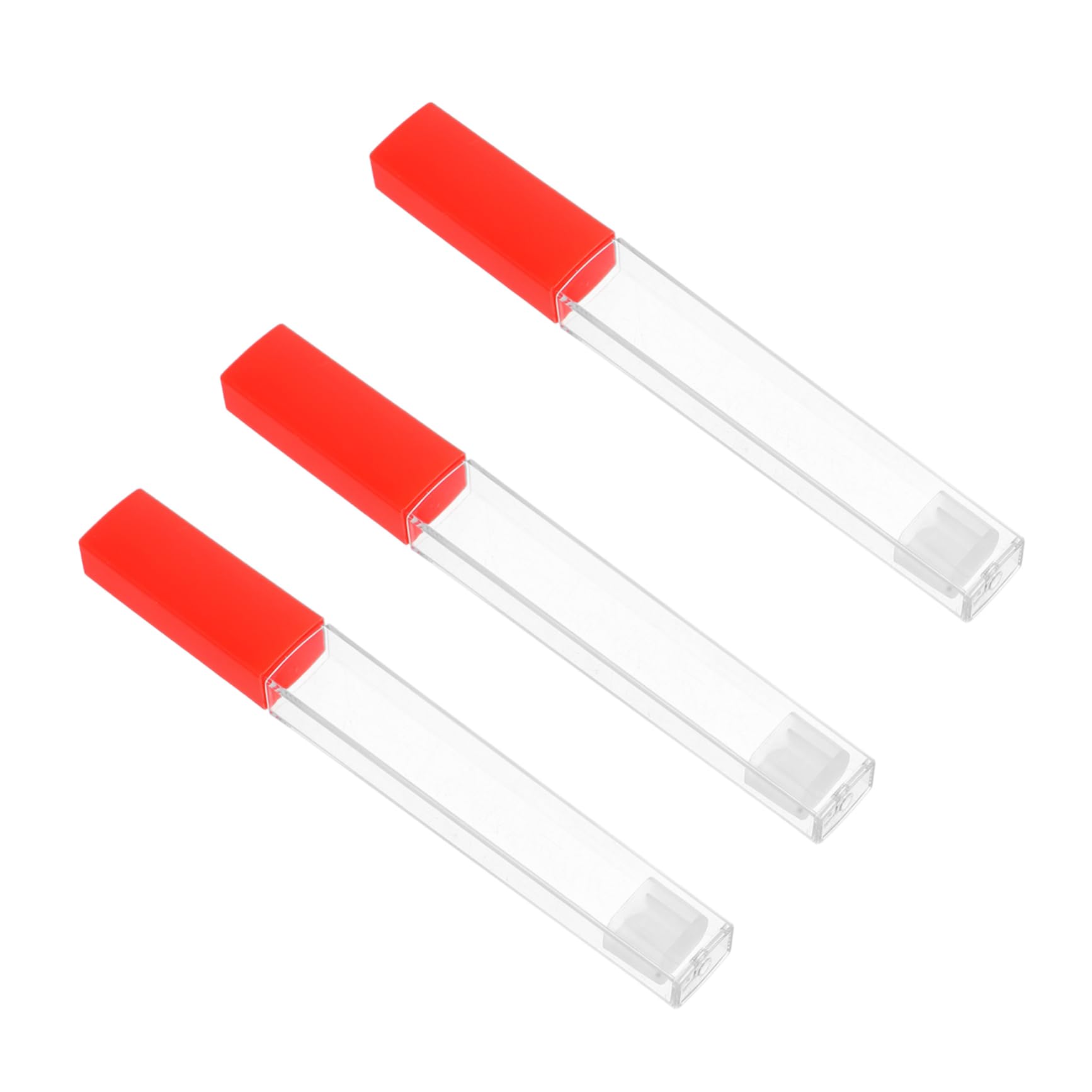 3piezas Estuche Multifuncional Para Termómetros y Agujas Soporte De Plástico Transparente Contenedor De Tubos