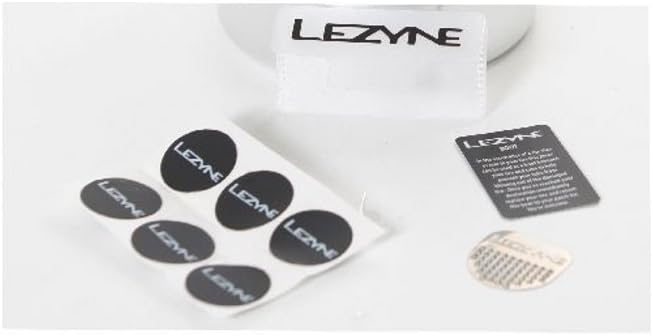 LEZYNE Kit de parches esenciales para neumáticos de bicicleta, 6 parches, funda de neumático, kit de reparación de neumáticos de ciclismo