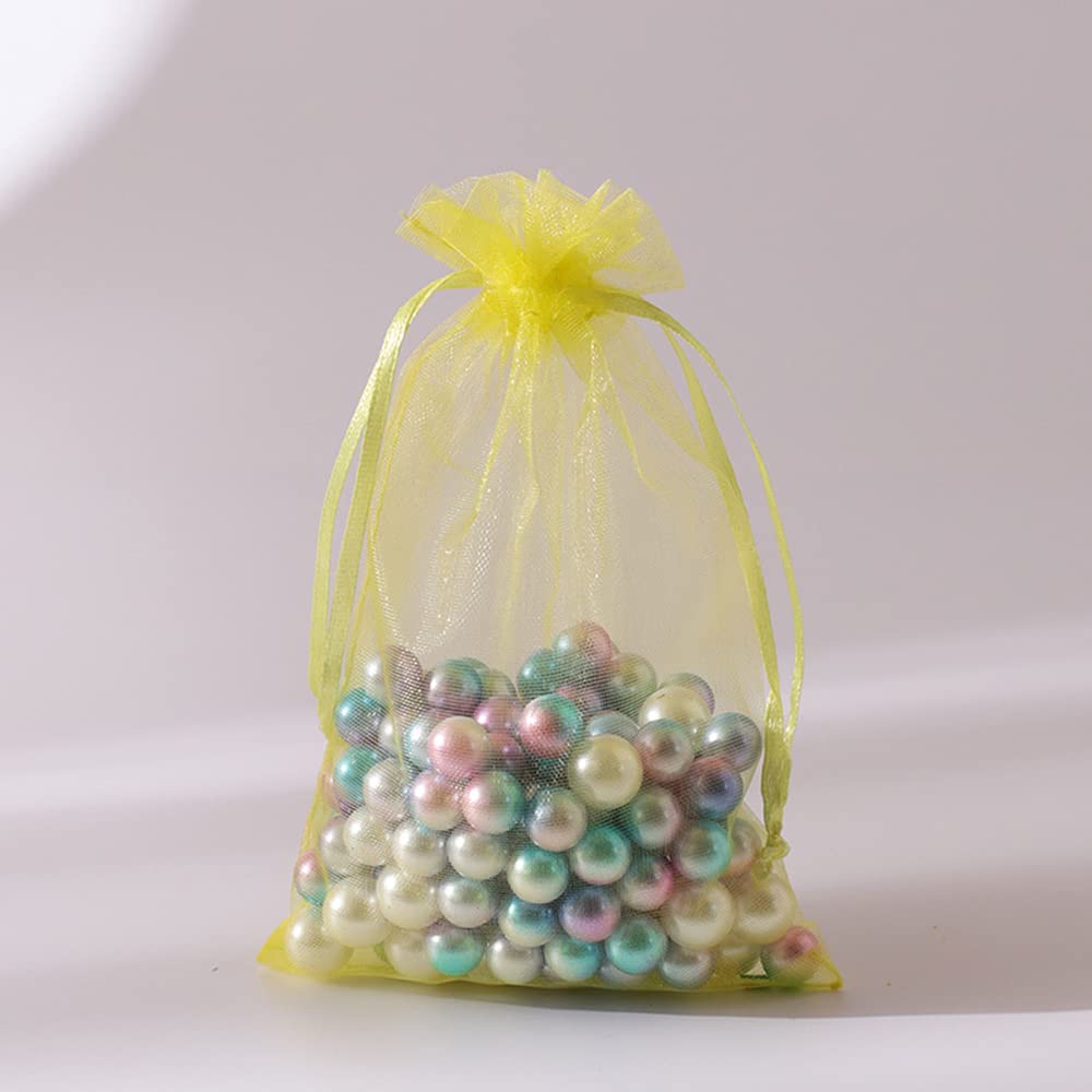 Sacchetti Regalo In Organza 25 Pezzi 20x30 Cm - Con Coulisse In Raso, Per Bomboniere, Caramelle, Gioielli