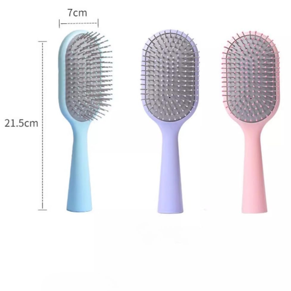 Spazzola professionale per capelli, spazzola per capelli, spazzola massaggiante, per donne e uomini, per capelli bagnati, secchi, ricci, spessi e lisci (verde) - 2