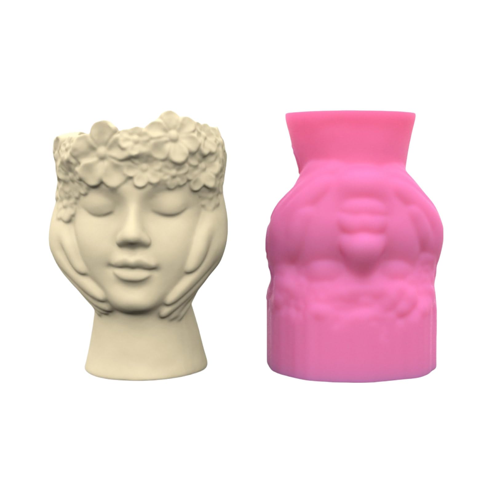 Moules en silicone pour pot de fleurs Morain avec texture flexible