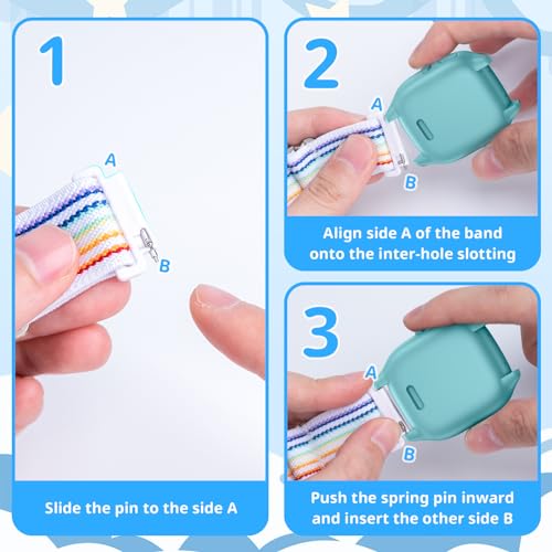 LETOID 3 Pack Correas Elásticas para Reloj 20mm miniatura 6