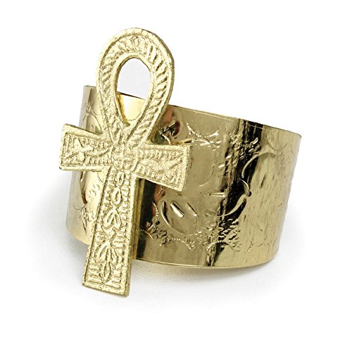 Cyberhustlin Gold Ankh Cuff Boho Style Bracelet Cuff Bracelet Fashion Bracelet Gold Cuff Bracelet Gold Bracelet Statement Bracelet Gift For Her