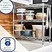 Seville Classics Compact Mini Desktop 3-Tier Metal Steel Wire Shelf Organizer Unit Shelving for Cabinets, Bath, Kitchen, Countertop, 3-Tier, 17. 5