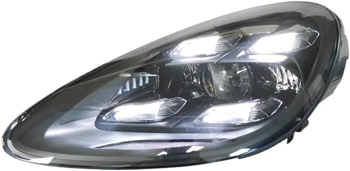 1 Pair Car Styling Compatible For Porsche Cayenne Headlight 2011-2018 Head Lamp DRL Front Light Projector Lens(2011-2014)