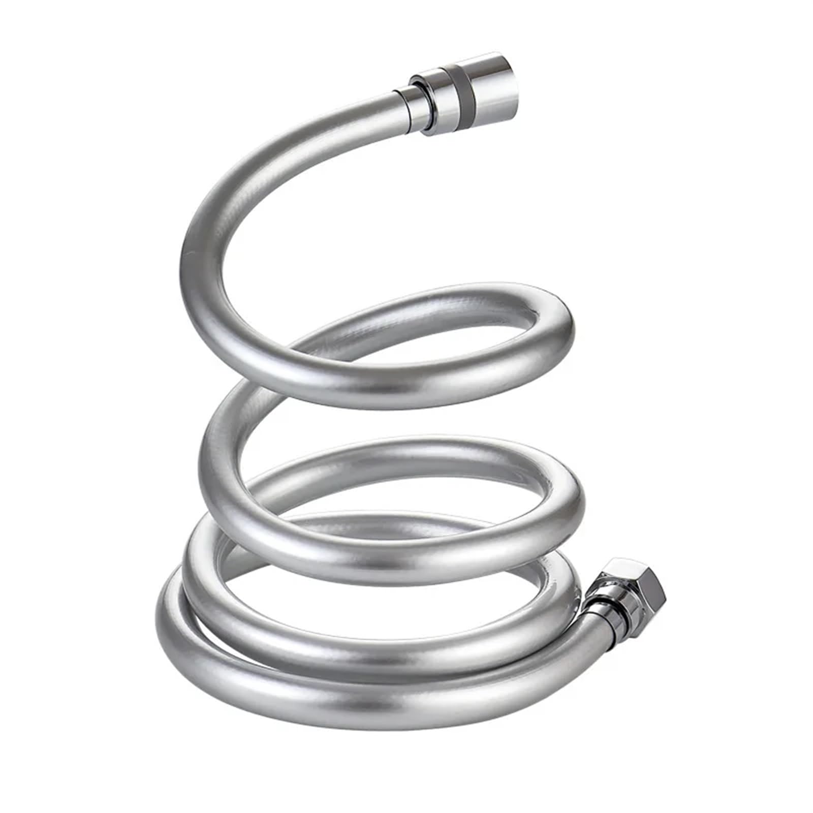 Fbanulpex Silver Universal Chrome Shower Pipe, Shower Hose Pvc Handheld Universal Gi/2 Black/ 1.5-2M(,1.5M)