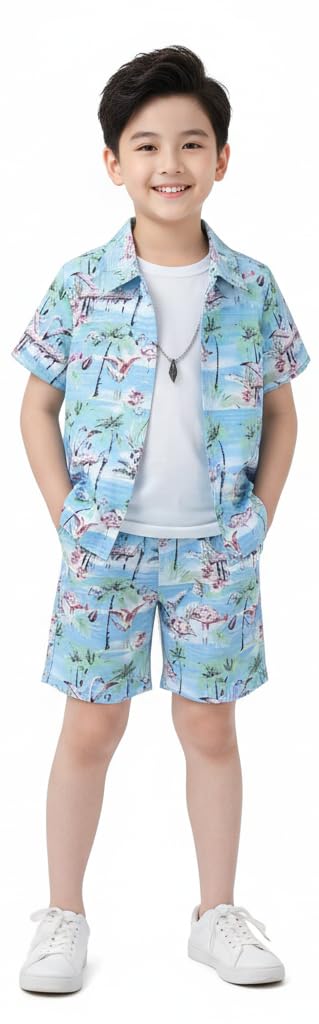 STYLISTARTIST Boys Cotton Printed Co-Ords Set - Baby Kids Summer Shirt & Shorts Pair, Casual Childrens Wear Toddler Clothi... - Review, Price and Buying Guide