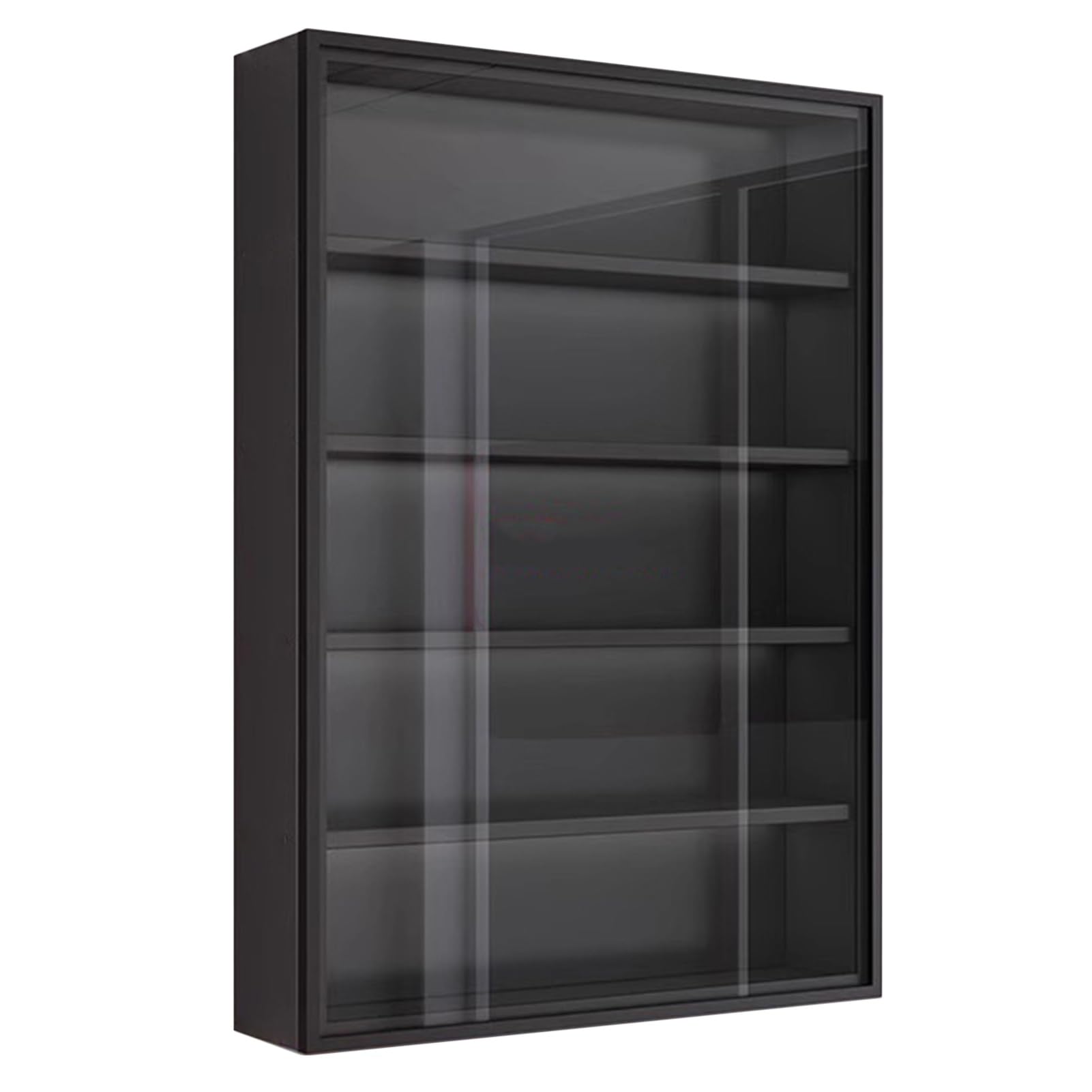 Mehrschichtiger Wandvitrine, 5-12 Etagen, Vitrine für Figuren und Modelle, dekorative Aufbewahrungsregale mit Türen für Heimbüro-Ornamente (40 x 12,5 cm)