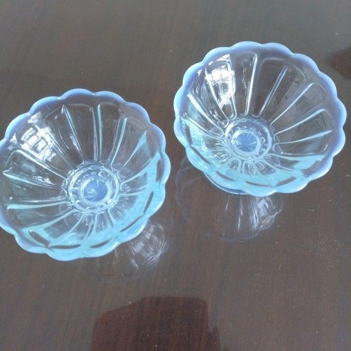 Amazon.co.jp: ヒロタガラス 雪の花小サイズ(手作り)フルーツ器2