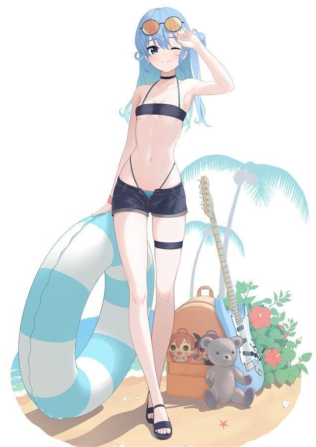 Amazon.co.jp: 星街すいせい 水着 アクリルスタンド 可 たたき