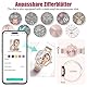 Smartwatch Damen mit Telefonfunktion 1.19 AMOLED Touchscreen IP68 Diamond Smart Watch mit 24H Pulsuhr Menstruationszyklus 120+ Sportmodi Schrittzähler Kalorien Fitness Tracker iOS Android (Rosegold)