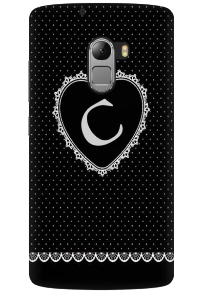 COBERTA Printed Back Cover for Lenovo Vibe K4 Note Case - Diamonds Decorated Heart Letter Alphabet C