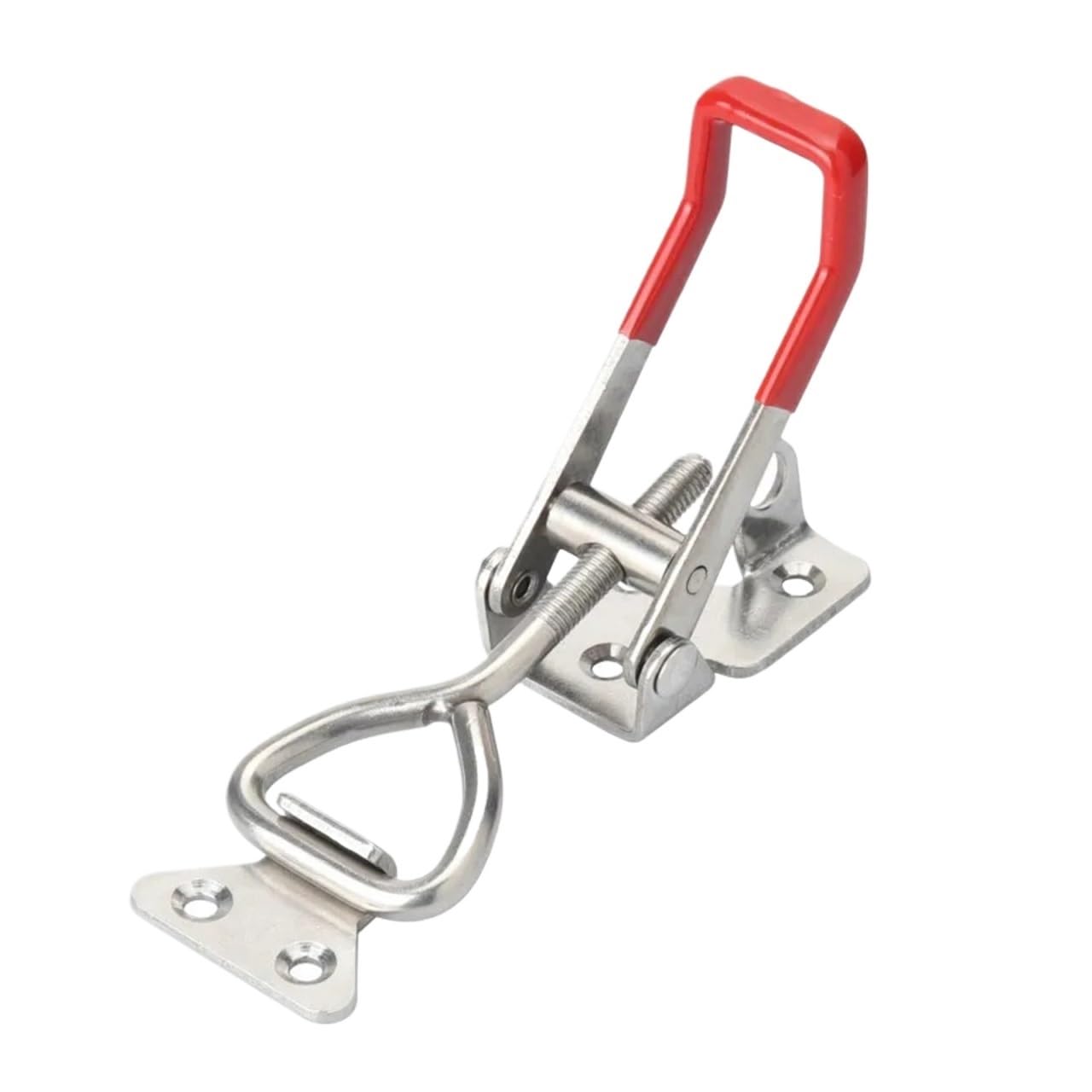 1-6PCS Adjustable Toggle Clamp Latch Heavy Duty Latches Holding Capacity Pull for Smoker Lid Jig Tool Box Cas(6PCS with Screws)