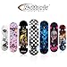 Nattork 31 Inch Complete Skateboard, Standard Skateboards Gift for Beginners, Wood 9 Layer Canadian Maple Trick Skate Boards for Boys Girls Youth Teens Checkerboard