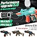 Lighting Gel Ball Blaster Glow in The Dark, 5 Cool LED Gel Ball Blaster, with Infrared, Goggles, for Outdoor Shooting Game, Ages 14+, LED FRB-360, Cyan