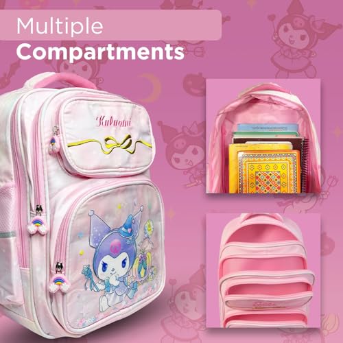Image of 3D School Bag for Girls Boys & Kids | Lightweight Cartoon Backpack for School | Multi Compartment Primary School Bag | Durable Book and Lunch Backpack (6-13 Years)