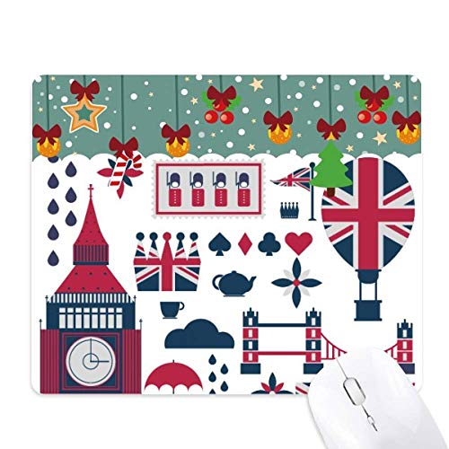 Tapis de souris Angleterre Big Ben en caoutchouc pour cadeau de Noël