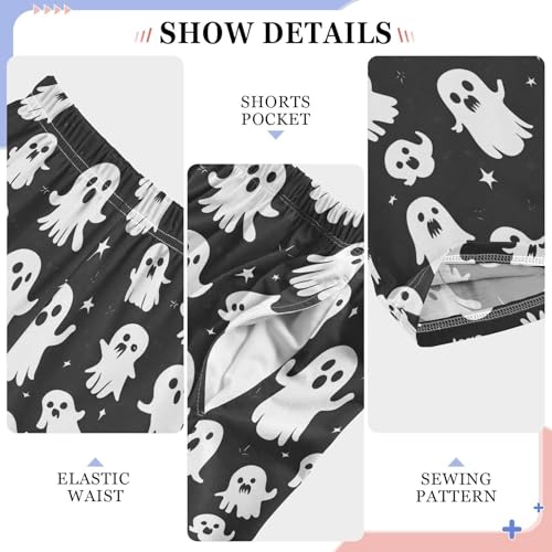 Pajama Pants Cute Ghost PJ Bottoms Sleepwear Lounge Sleep Pant with Pockets4