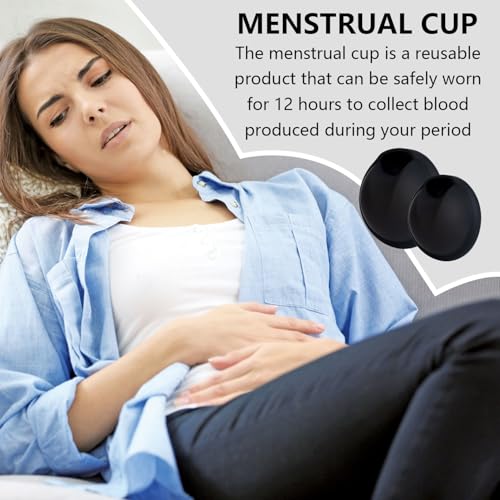 Landrain 2 Stück Menstrual Disc Größen S L, Menstruationsscheibe Wiederverwendbar, Periodenscheibe