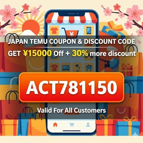 NeW≽ (Japan) Temu &lceil;COUPON&rfloor; Code ⤘ [&deg;act781150&deg;] ⟮&yen;15000 Off⟯ For Existing Customers Titelbild