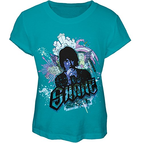 Camp Rock - Girls Shane Graffiti Girls Youth T-shirt Youth X-Large Light Blue