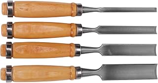 Generic 1set Wood Carving Chisel Hand Carving Tools with Solid Wood Handles and Steel Blades for Carpentry and Whittling Semi-circular Gouge Design for Woodworkers and Beginners
