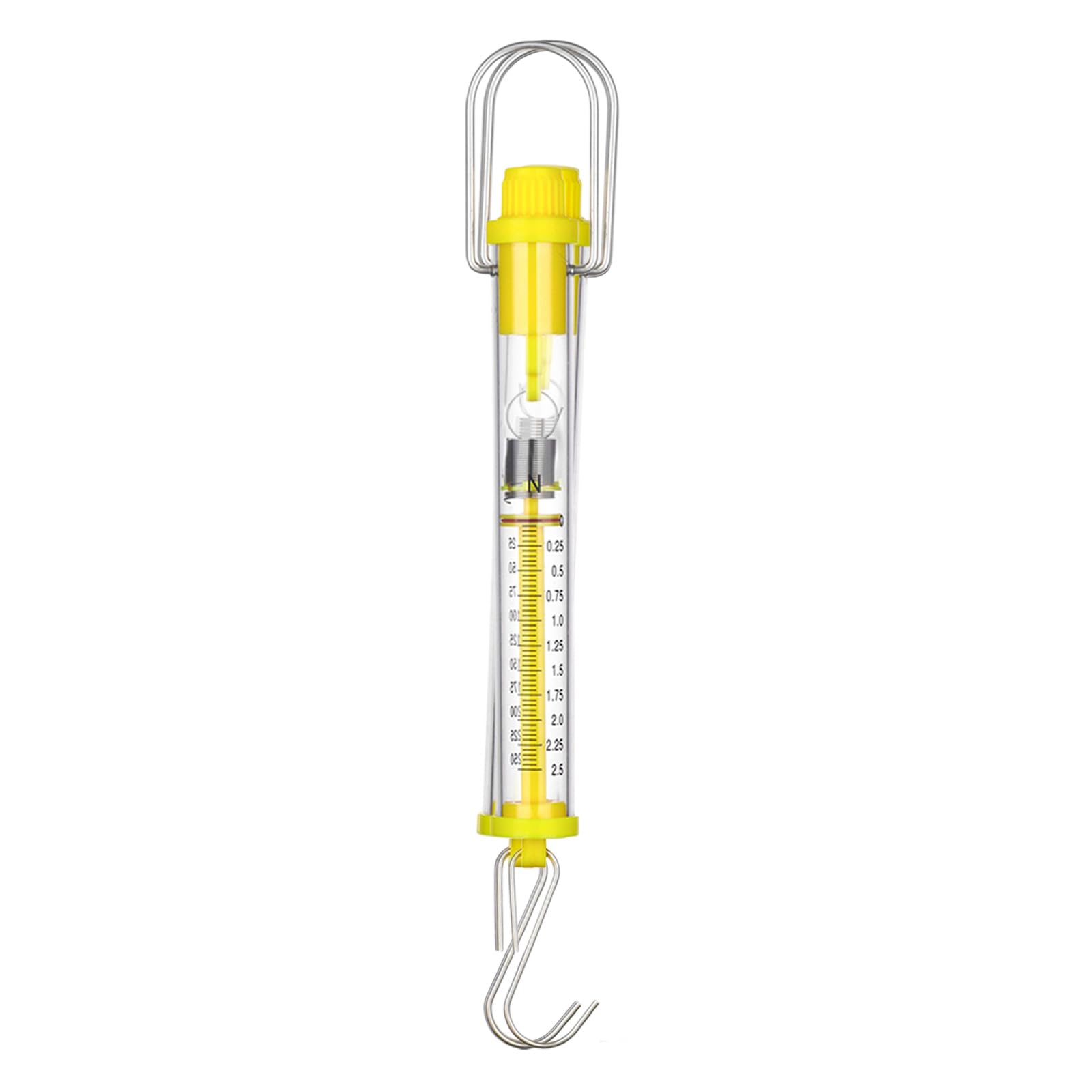 Cylinder Spring Scale Meter with Metal Base and Body for School Experiments Accurate Weight Measurement Laboratory Dynamometer Spring Scale