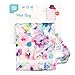 Bumkins Waterproof Wet Bag for Baby, Travel, Swim Suit, Cloth Diapers, Pump Parts, Pool, Beach, Gym Clothes, Toiletry, Hook to Stroller, Daycare, Zip Reusable Wetdry Packing Pouch, Watercolors Floral