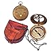 PORTHO Engraved Sundial Compass with Leather case - Traveler Gift - Inspirational Gift - Adventurer Gift - Wedding Gift - Baptism Gift - Gift for him (Love You Forever)