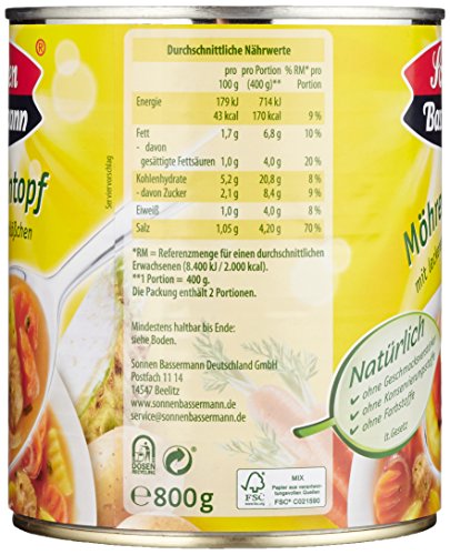 Sonnen Bassermann Möhren-Eintopf, 800 g