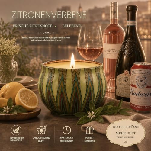 Duftkerzen Geschenkset für Frauen,12x70g Duftkerzen Set, Sojawachs Kerzen in Dose Kleine Geschenkset für Mama, Brenndauer bis zu 180h für Muttertag, Weihnachten, Geburtstag, Bad, Yoga, Entspannung