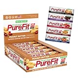 PureFit Gluten-Free Nutrition Bars with 18 grams Protein: Peanut Butter Crunch, 2 oz Bars, Pack of 15
