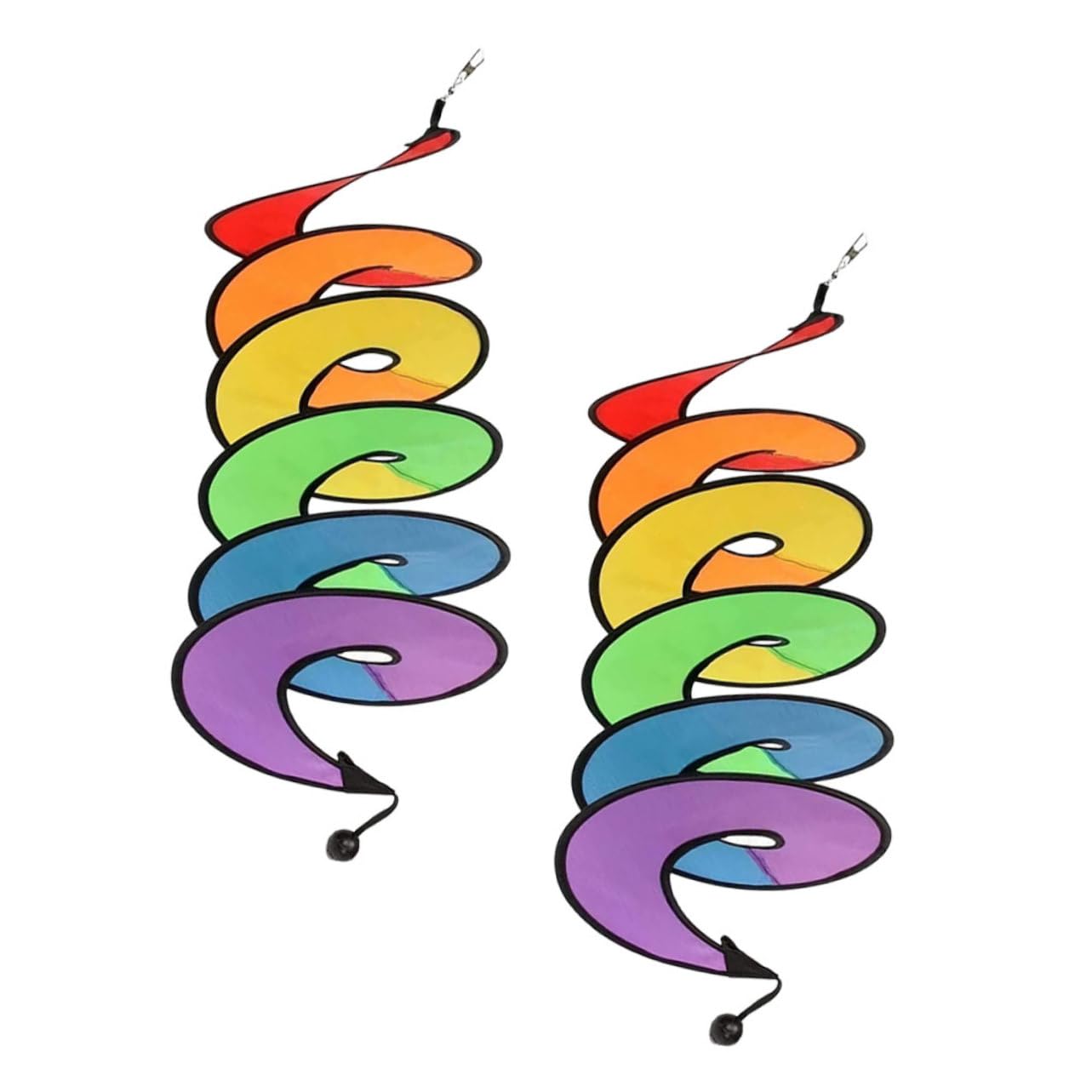 CIMAXIC Rainbow Windmill Spinner Spiral Decor Garden Rotating Decor for Yard Lawn Ornaments