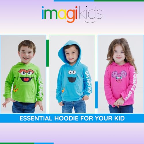 Sweat Oscar le Grouch 5T pour garçon avec capuche cosplay 1,2,3 Sesame Street vert