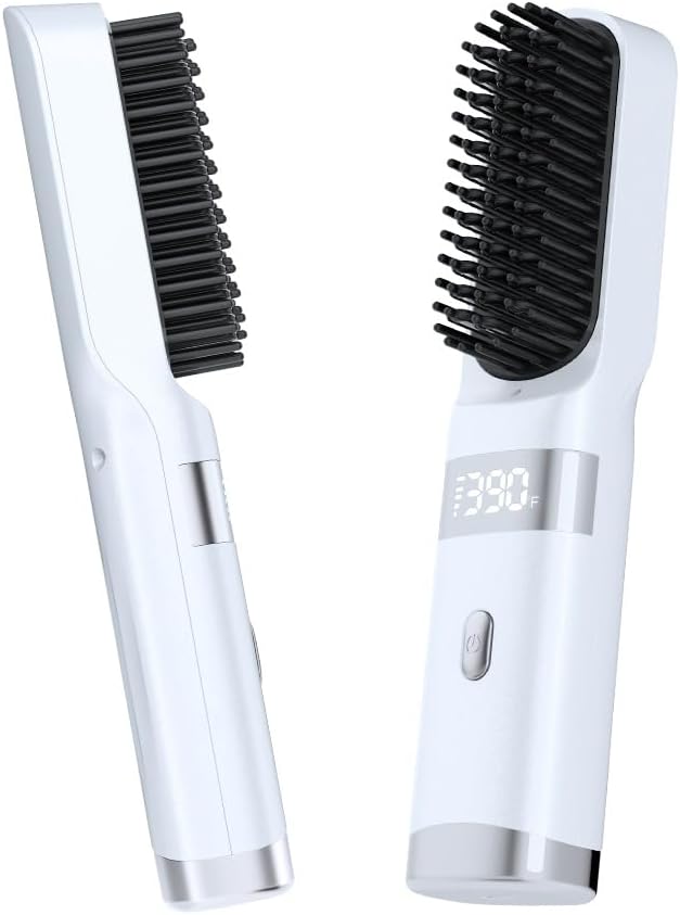 Cordless Hair Straightener Brush