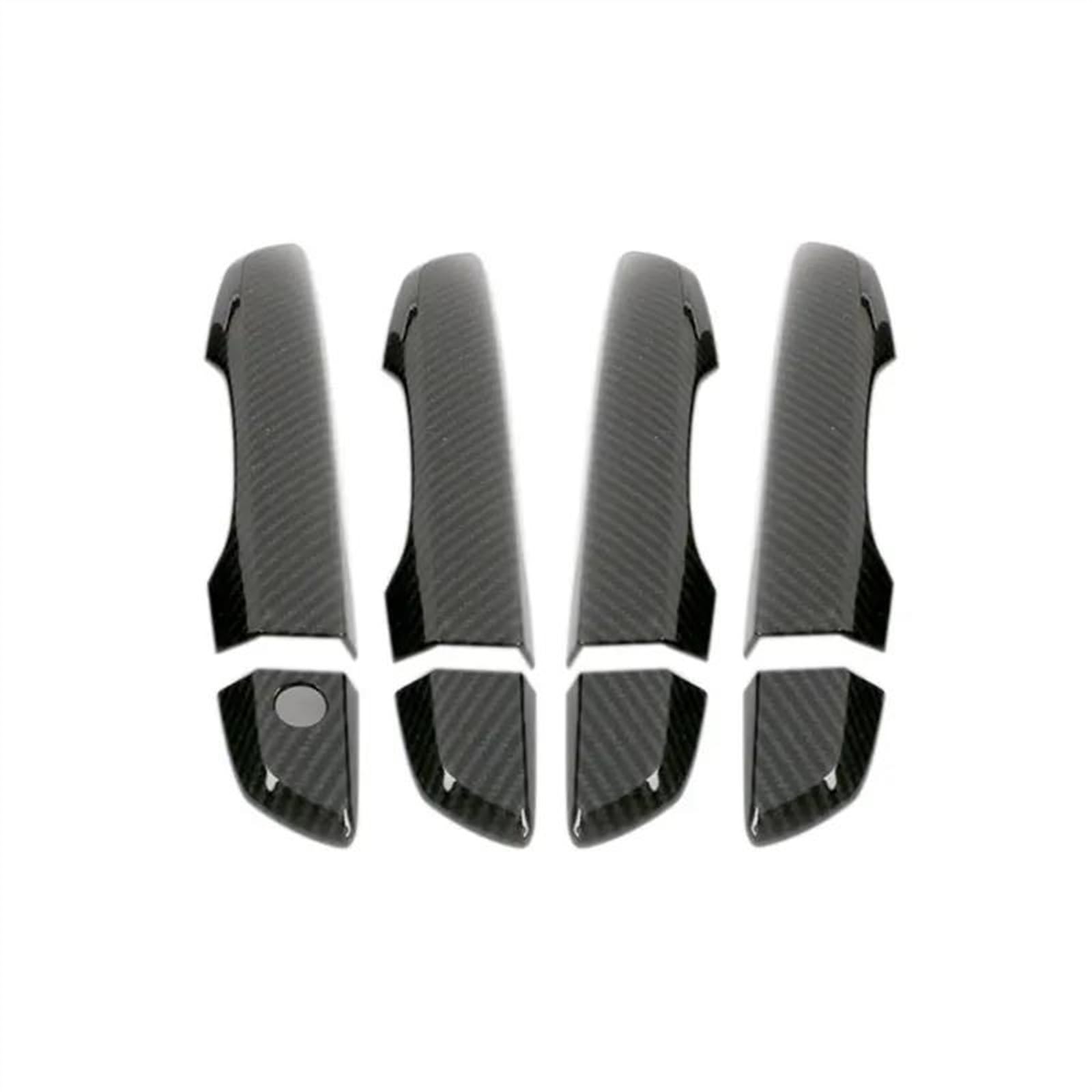 Csspdm A Car Styling Door Handle Cover For Civic 10Th 2016 2017 2018 2019 2020 Lhd Bs Carbon Fiber Exterior Parts Ccessories(A)