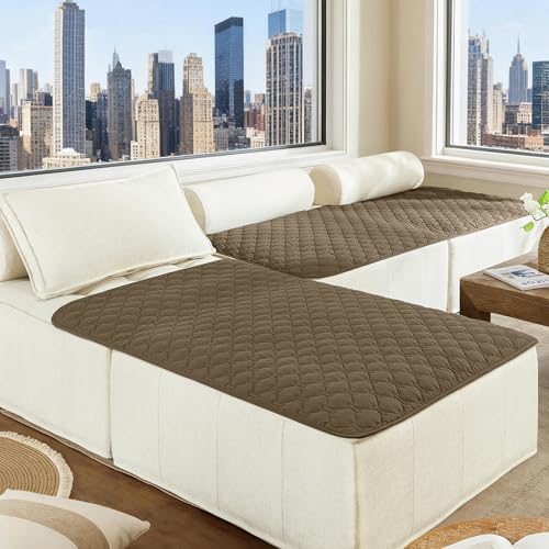 Image of gogobunny 100% Double Sided Waterproof Dog Blanket Soft Pet Bed Cover Reversible Protect Furniture Couch Sofa Car for Puppy Cat Kids (Dark Walnut /Light Walnut, 40x50 Inch (Pack of 1))