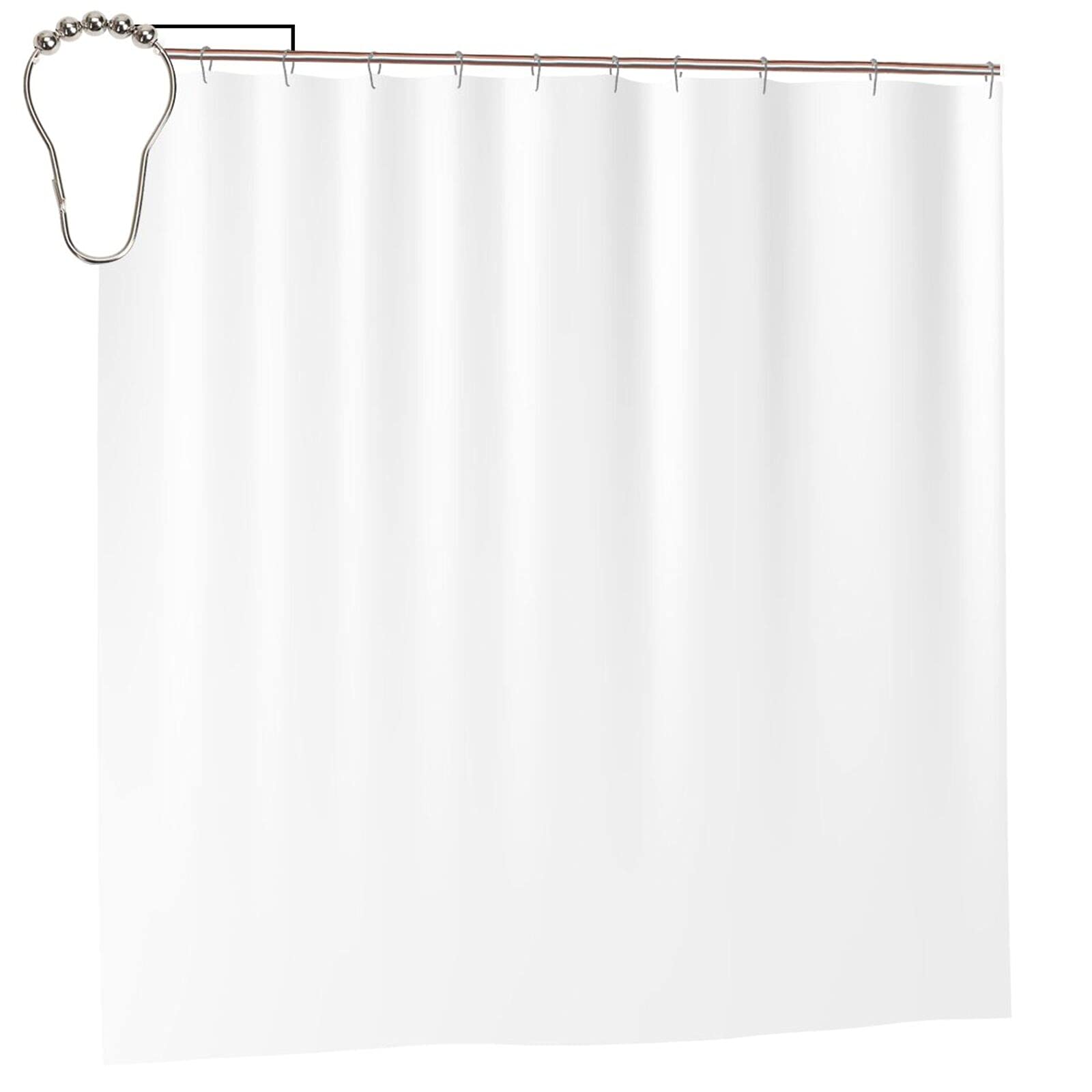Klgrtjhk Iron White Shower Curtain 72X72in Bathroom Curtain﻿