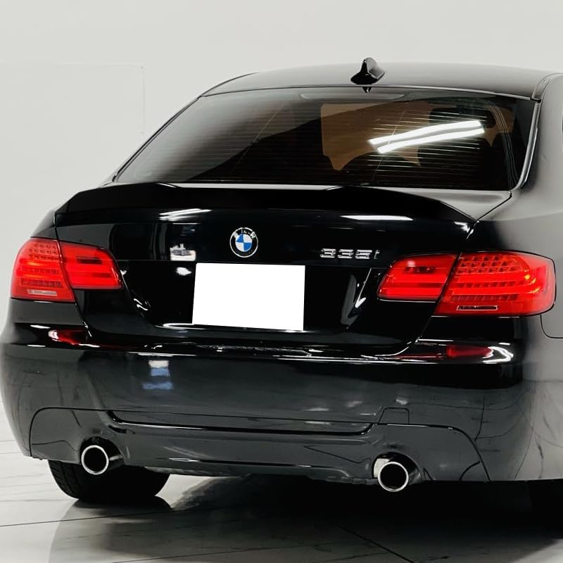 Miniatura 3 de W-Power - Tapa trasera para maletero compatible con BMW Serie 3 Coupé E92 2007-2013 2008 2009 2010 2011 2012 (negro perla)