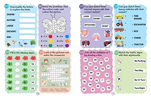 Brain Activity Book for Kids - 200+ Brain Boosting Activities for Age 7+ - Kids Activity Book - Early Learning - Activities for Children - Maths, English, Mazes, Spot the Differences, Word Search