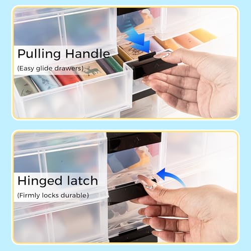Image of Screw Organizer Small Parts Cabinet Chest, 16-Drawer Hardware Electronics Nuts Bolts Storage Drawers Organization Toolbox Garage Craft Teacher Beads Scrapbook Art Hobby (White)