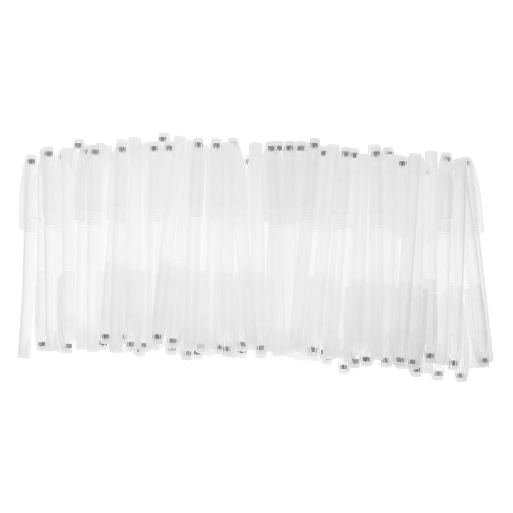 Gadpiparty 200 Piezas Portabolígrafos Transparentes Vacíos de Estuches Cilíndricos para Material Escolar y Oficina Soporte Compacto para Bolígrafos para Estudiantes y Escritorio