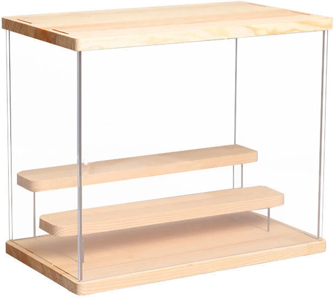 TECKEEN Wood Figure Toy Display Storage Cabinet Organizer Display Case for Mini Pop-Mart and Anime Character Figure : Toys & Games