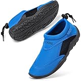 HKR Kinder Badeschuhe Wasserschuhe Barfussschuhe Strandschuhe Surfschuhe für Jungen Schwarz/Blau 33 EU