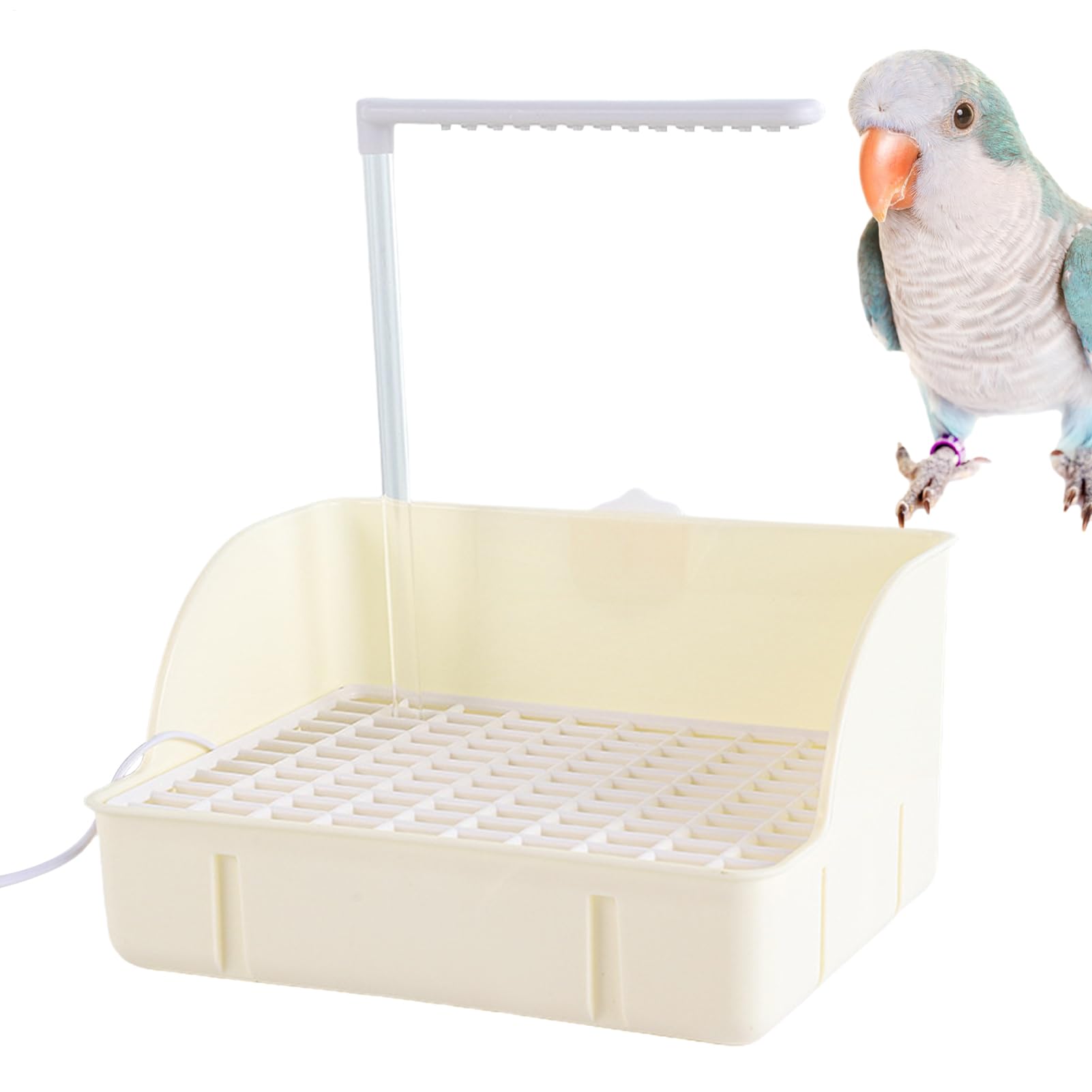 Herramienta de baño para pájaros eléctrica y accesorio de aseo para periquito