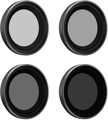 Filtro ND de lente para Insta360 GO3GO2 (4 piezas), ND8ND16ND32ND64 Juego de accesorios de filtro de revestimiento de doble cara impermeables