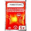 TerraTherm Parches de calor para la espalda, cuello y hombros – 12h de agradable calor profundo, calentador de espalda – Calentador de cuerpo autoadhesivo y activado por aire – 5 piezas