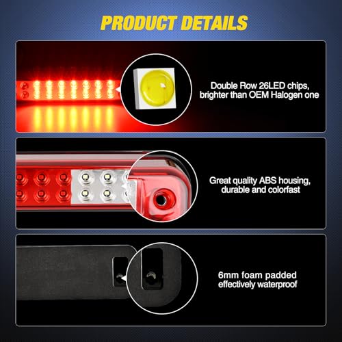 Image of Nilight Third Brake Light for Chevy GMC C /K Series 1500 2500 1994-2000